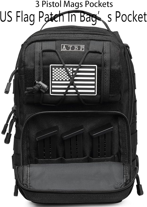 ATBP Tactical Sling Backpack Bag Pack for Men Military One Strap Shoulder Backpack Crossbody Bag With Holster 10 Liters