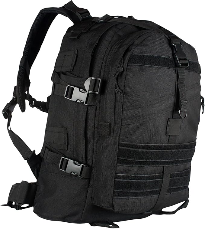 FOX OUTDOOR PRODUCTS Large Transport Pack | 37L Tactical Backpack with Compression Straps Hydration Pocket &amp Modular Webbing