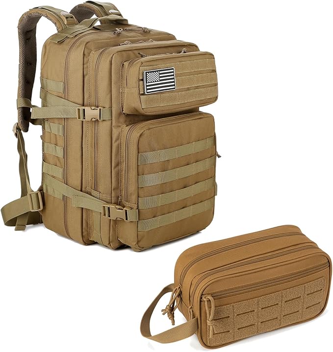 QT&ampQY 45L Tactical backpack Tactical Toiletry Bag