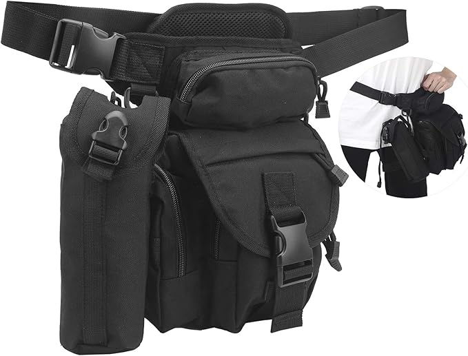 Drop Leg Bag Large Capacity Shoulder Bag Thigh Bag Pouch for Cycling Outdoor Camping Fashionable and sturdy Nylon Cloth Material Multi Functional Design