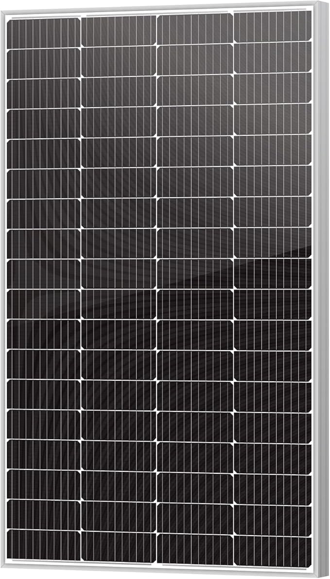 Newpowa 10BB 200W 24V Monocrystalline 200 Watt 24Volt Solar Panel Designed for 24V Charge System Off Grid High Efficiency Mono Module RV Marine Boat Off Grid (200W New)