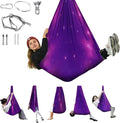 Sensory Swing for Kids &amp Adults Indoor &amp Outdoor Double Layer Therapy Swing Cuddle Swing with 360°Swivel Hardware Holds to 300LBS for Calming Relaxing and Autism ADHD or SPD