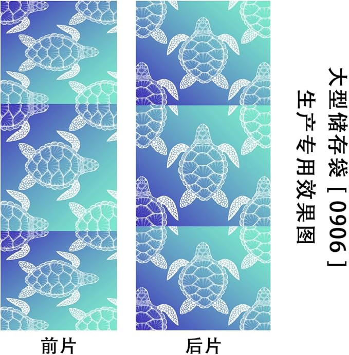 Large Sea Turtles Storage Bags with Lid XL Blanket Clothes Storage Bins Foldable Organizers Storage Containers with Handle for Comforters Bed Sheets Pillows Sea Animal Turtle