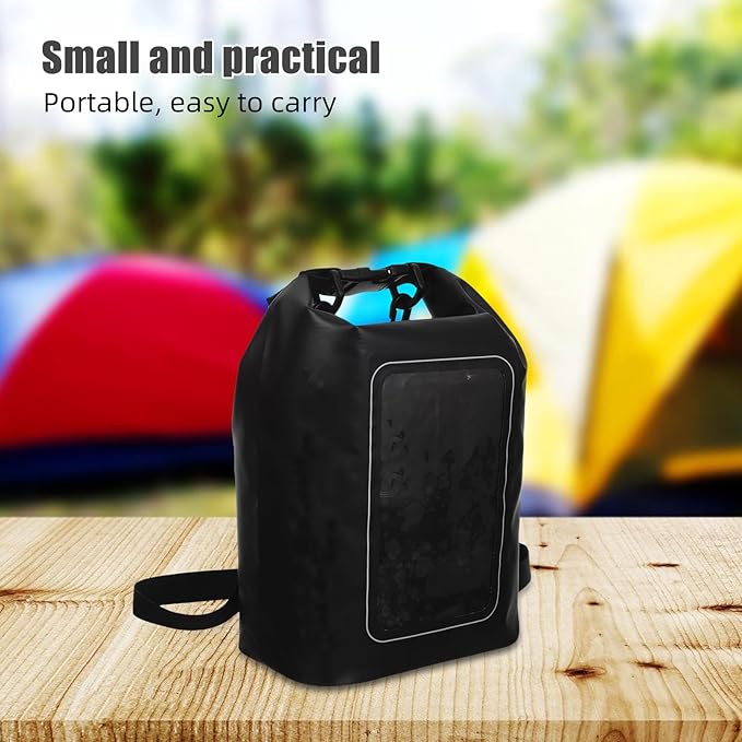 Swimming Mobile Phone Bag: Waterproof Phone Pouch for Outdoor Beach Trips Rainy Weather Protection Water Sports Snorkeling Black