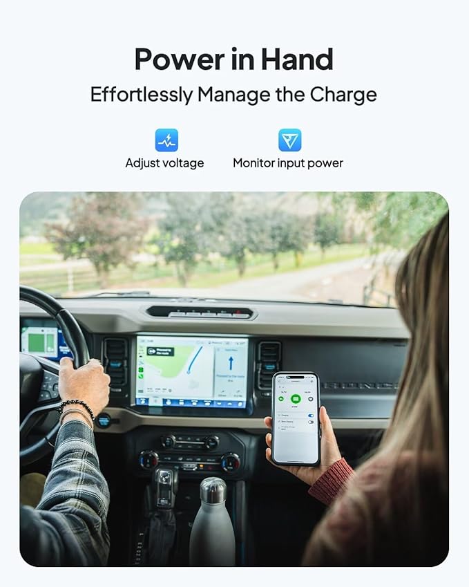 BLUETTI Charger 1 560W Alternator Charger Fast DC-DC Charging for Portable Power Stations 6X Faster Than Car Cigarette Lighter Compatible with 95% Solar Generator Perfect for Road Trips RVing