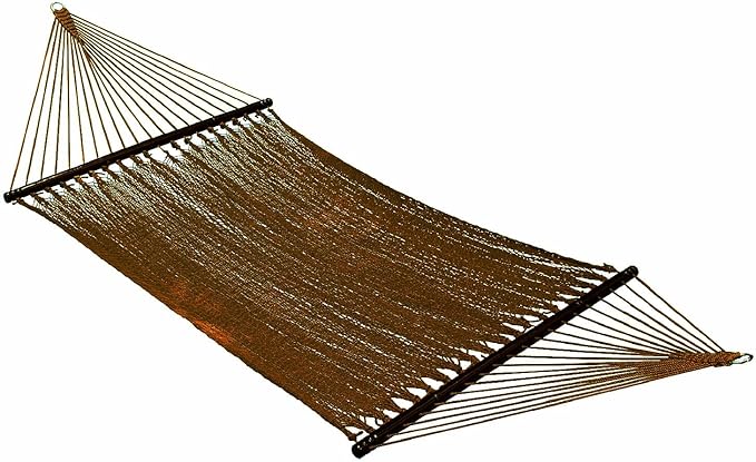 Algoma 4910 Two Point Tight Weave Caribbean Hammock Brown