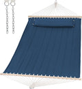 SUNCREAT Hammocks Replacement Hammock for Stand 475 lbs Capacity Two Person Backyard Hammock for Outside Navy