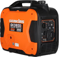 GENKINS Portable Inverter Generator 3800 Watt Gas Generato Super Quiet with Parallel Capability for RV Ready Camping Outdoor EPA Compliant