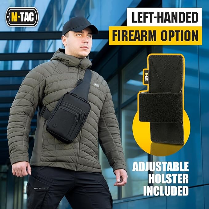 M-Tac CCW Sling Bag for Men &amp Women - EDC Shoulder Bag Tactical - Crossbody Concealed Carry Bag - Mens Chest Pack