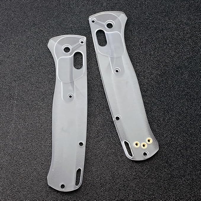 1 Pair Custom Acrylic Scales Fits for Bugout 535 Transparent Handle Patch DIY Accessory