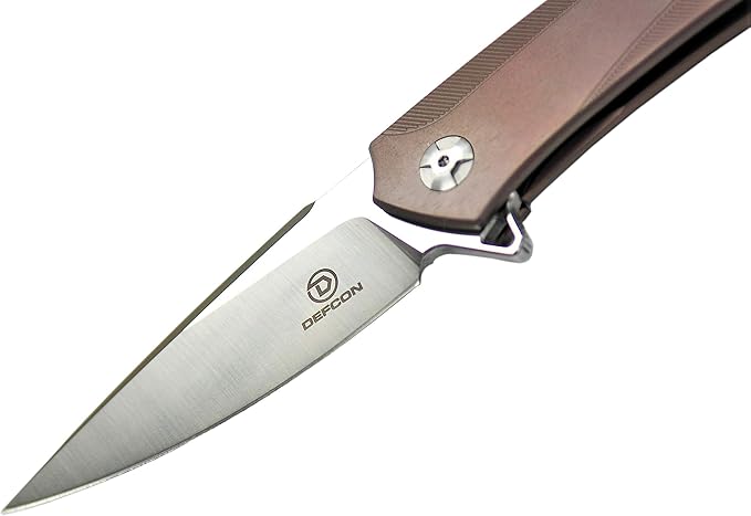 DEFCON Jungle Knife Series D2 Blade Titanium EDC Folding Pocket Tactical Knife