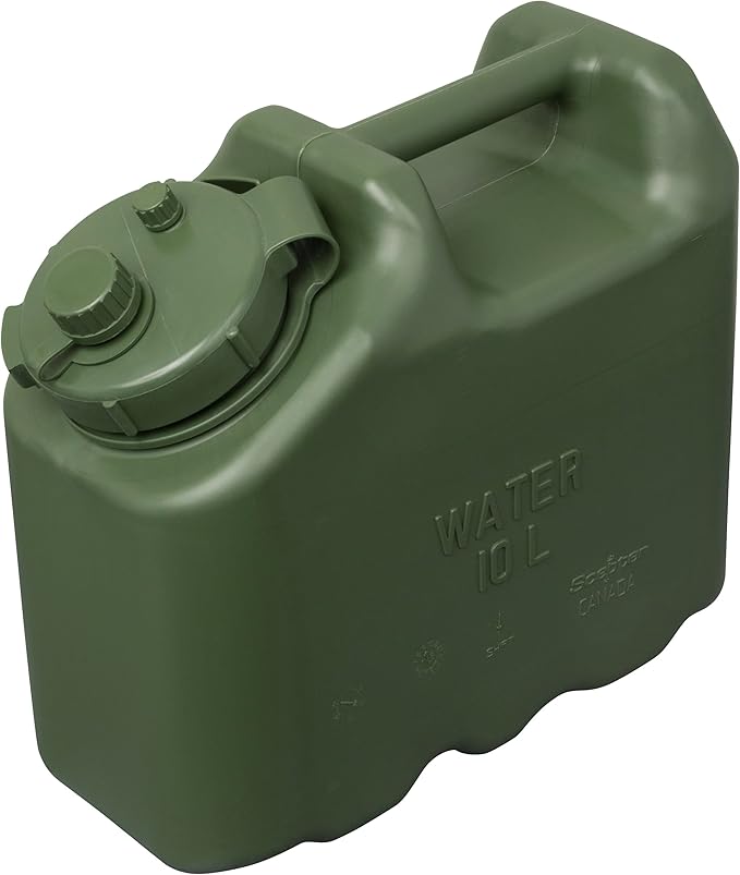 Scepter 2.5 Gallon True Military BPA Free Water Container Food Grade Water Jug for Camping and Emergency Storage Green