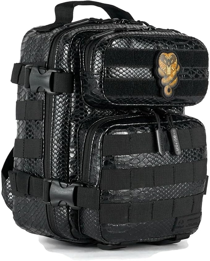 WOLFpak 9L Mini Tactical Backpack (King Cobra) | Compact Small Everyday Carry Bag for Gym School Travel | Durable Water-Resistant Daypack with Molle System and Patch Panel