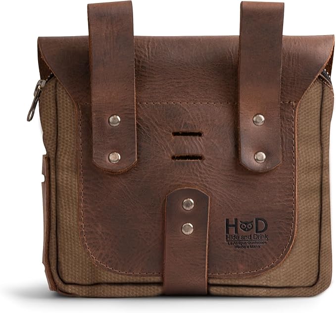 Hide &amp Drink Survival Camping Pouch Belt Loop Rustic and Handy Tool Bag Weather Resistant Outdoor Accessories Traveling Essentials Waxed Canvas Handmade