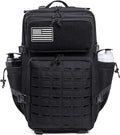 QT&ampQY 25L/45L Military Tactical Backpack For Men Molle Daypack 3 Day Bug Out Bag Hiking Rucksack With Bottle Holder