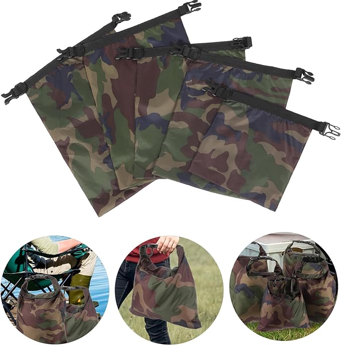 5pcs Waterproof Dry Bag Set with Multi-size (1.5l/2.5l/3l/3.5l/5l) Water-resistant Storage Pouches for Camping Kayaking Fishing and Outdoor Activities