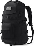 50L Tactical Backpack for Men and Women Water-Resistant Molle Rucksack Large Military Assault Pack for Hiking Hunting Camping Gym &amp Outdoor Survival Black