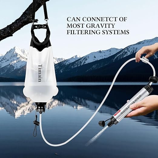 6 Pack Timain 4-Stage FiltrationHigh Flow Rate Water Filter StrawWater Purifier Survival for Emergency KitsTravelCamping HikingFishingHunting (6)