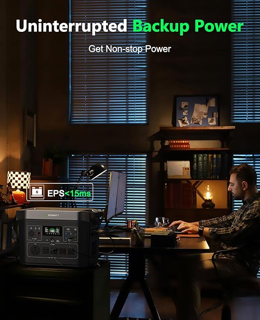 GROWATT Portable Power Station INFINITY 2000 Black Electric Solar Generator2048Wh LifePO4 Battery2400W AC Output for Home Use Outdoor Camping RVs and Emergency Backup(Solar Panel Optional)