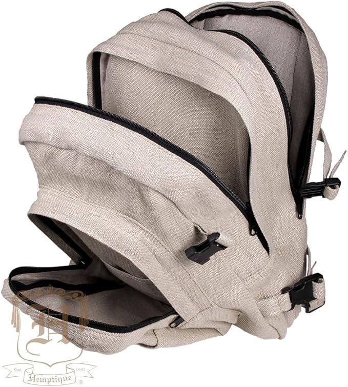 Hemptique 100% Hemp Deluxe Trekker Backpack - Natural