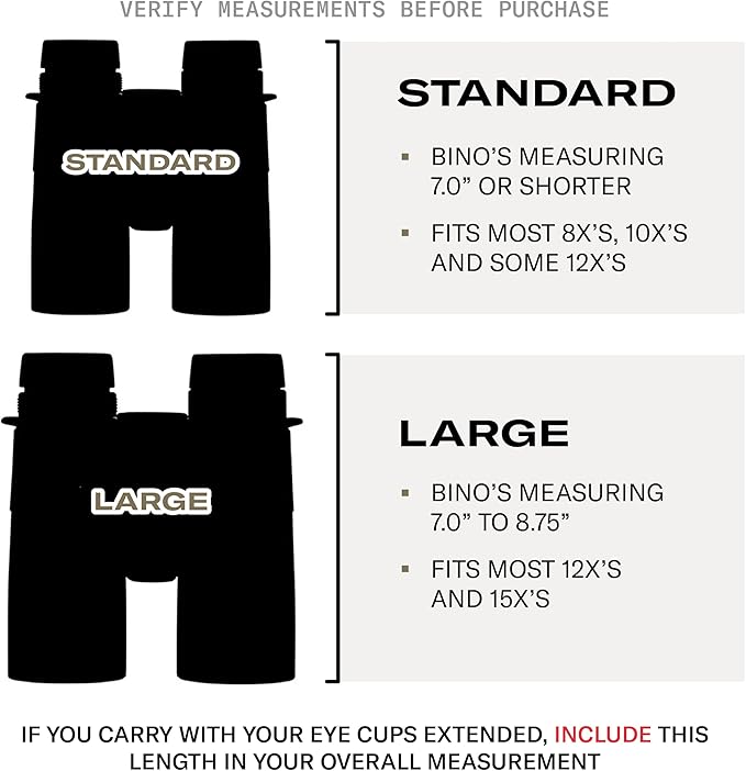 FHF Gear FOB Bino Pouch – Magnetic Binocular Case with MOLLE Fleece Lining &amp Wind Indicator Storage for Hunting &amp Field Use