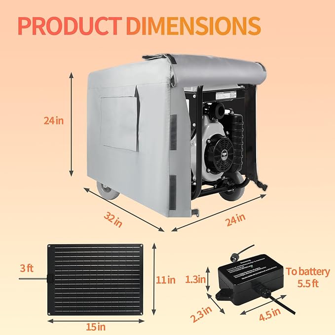 20W Solar Battery Maintainer &amp Trickle Charger MPPT &amp Pulse Tech Solar Panel Kit 12V Lead-Acid Battery Charger Weatherproof for Car Boat Dump Trailer Outdoor Use