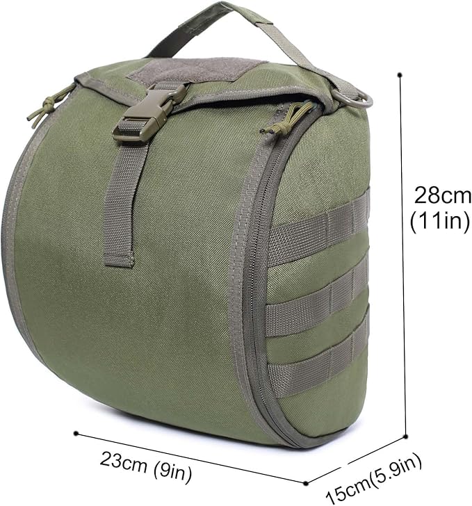 Tactical Helmet BagAirsoft MOLLE Clamshell Helmet Storage Pack Carrying Bag Case