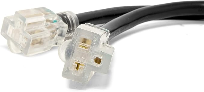 Wen PC1405 2 3 ft. 10-Gauge SJTW Generator Extension Cord Splitter (converts L14-30R to Two 5-20R outlets)