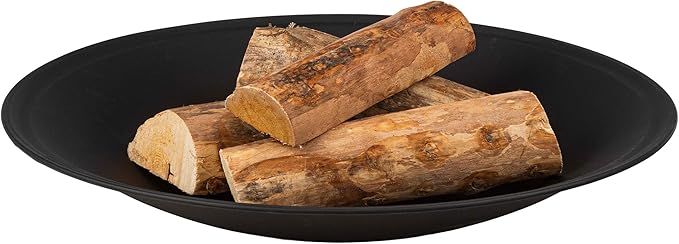 Fire Bowl - 24in Firepit Insert for DIY Fire Ring or Replacement - High Temp Finish - Firepits for Outside Wood Burning by Pure Garden