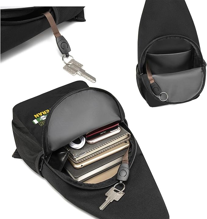 US Army 101st Airborne Division Vietnam Veteran Chest Pack Leisure Shoulder Crossbody Chest Bag