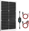 SUNER POWER 12V Solar Panel Kit 30W High Efficiency 30 Watt Solar Panel + Ultra-Smart 10A MPPT Charge Controller Solar Battery Trickle Charger Maintainer for Boat Car RV Motorcycle Marine Automotive