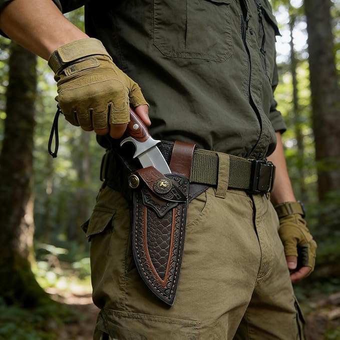 Heavy Duty Machete Knife 10.23 Full Tang Fixed Blade with Belt Sheath Carbon Steel Outdoor Camping Survival Tool