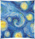 Masterpiece Starry Night Oil Painting6 Beach Tent &amp Canopy UPF50+ Water-Resistant Large Sun Shelter with Sand Shovel for Family Trips Picnics &amp Camping