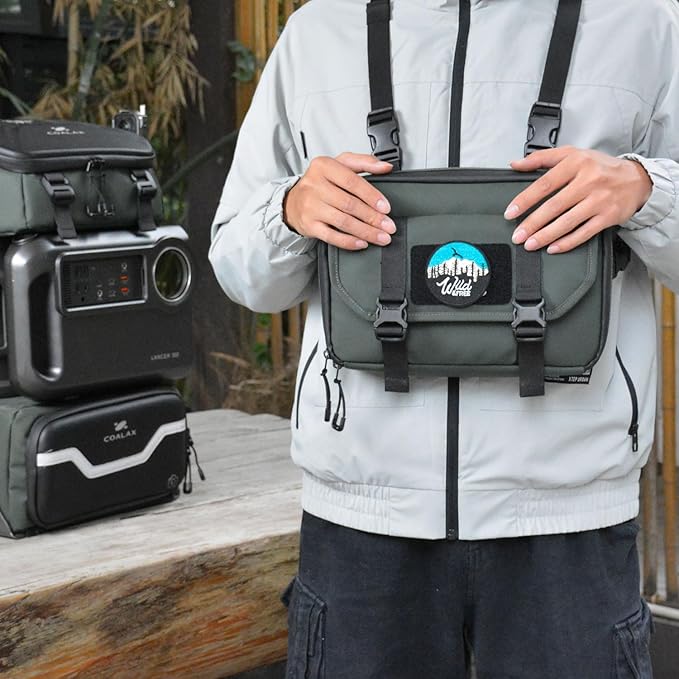 Modular Front Pack – Versatile On-the-Go Storage for Lancer300 Quick-Access Design Ideal for Outdoor Essentials Black