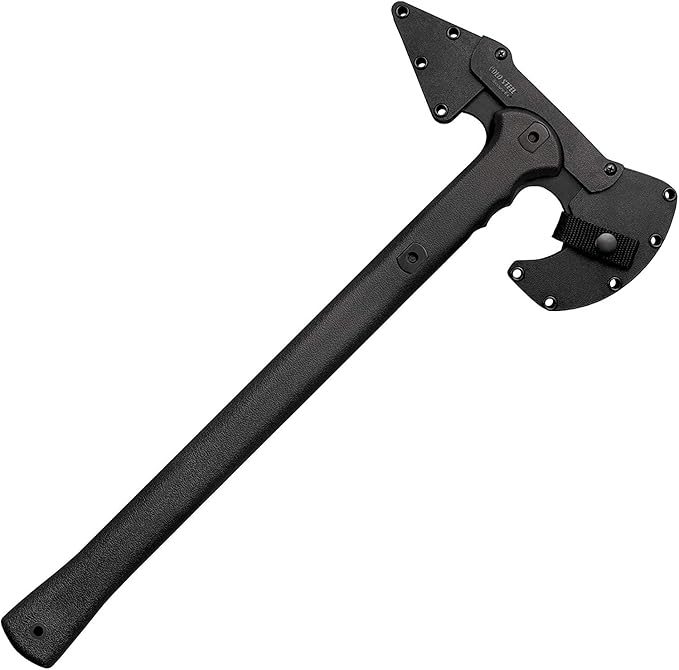 Cold Steel Drop Forged Tomahawk Survival Hatchet - Great for Camping Survival Outdoors and Chopping Wood Trench Hawk - Black One Size