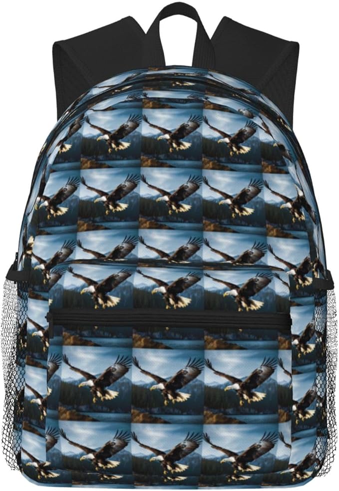 Travel Backpack For Men Women Eagle At Hunting Printing Waterproof Lightweight Casual Backpack Bag 20l Large Computer Daypack