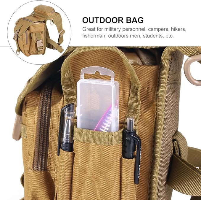Totority Leg Bag Oxford Thigh Pack for Camping Hiking Fishing Convenient Water Bottle Pocket Outdoor Storage Pouch for Men and Women