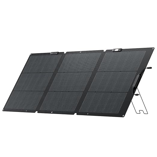 EF ECOFLOW 160 Watt Portable Solar Panel for Power Stations 25% High Conversion Efficiency Foldable Solar Panel with Adjustable Kickstand IP68 Waterproof for Outdoor Camping RV NextGen Version