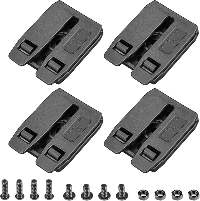 GUN &amp FLOWER MOLLE Adapter for Holsters Mag Pouches Knife Sheath– Compact Nylon Gear Mount (2.83x2.20) – Fits Belts Vests Backpacks – 1/2/4 Pack Options Universal Gearwheel Fit