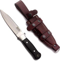 GCS Handmade Handle D2 Tool Steel Tactical knife Hunting Knife Camp Knife with leather sheath Full tang blade designed for Hunting &amp EDC GCS 314