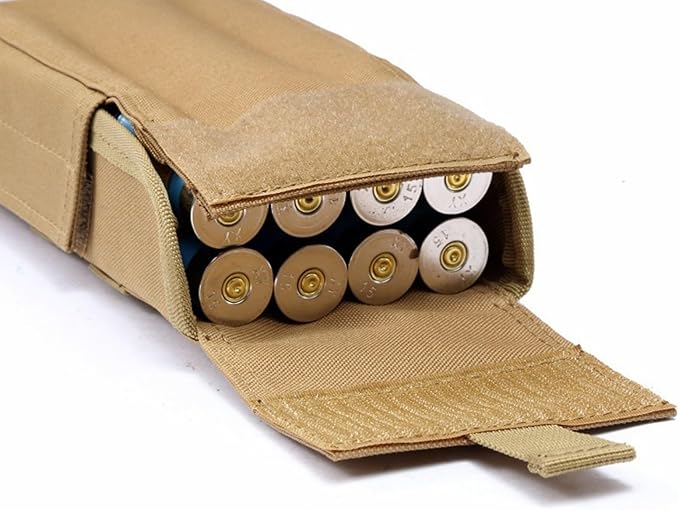 25 Rounds Outdoor Military Tactical Bullet Bag Molle Ammo Shot Shell Carrier Pouch for 12G Sub Bullet