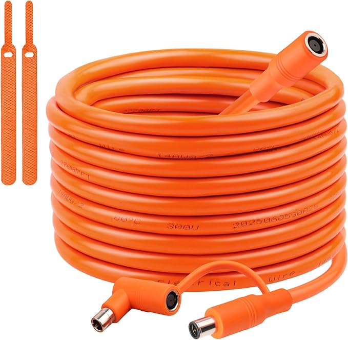 50FT 14AWG DC7909 Solar Panel Extension Cable Compatible with Jackery Solar GeneratorSolar Charging Cord Female to Male with DC8020 Power Adapter Suit for Gz YetiAnker Jackery Portable Power Station