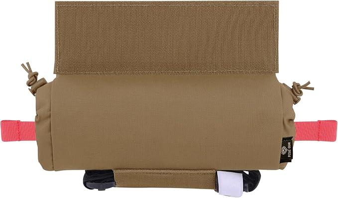 PETAC GEAR Tactical First Aid Drop Dump Pouch Micro Medical Trauma Roll Up Drop Pouch EMT IFAK Sub Abdominal Carrying Bag with Hook-N-Loop (CB)