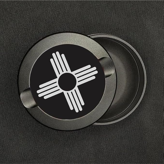 Buzz &amp Heaters Metal Container for Zyn | Metal Holder | USA State Flags | American Flags | New Mexico