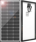 JJN 100 Watt Solar Panels 10BB Monocrystalline 12V 100W Solar Panel 23% High Efficiency PV Module Power Charger for RV Home Farm Boat Caravan and Off-Grid Applications