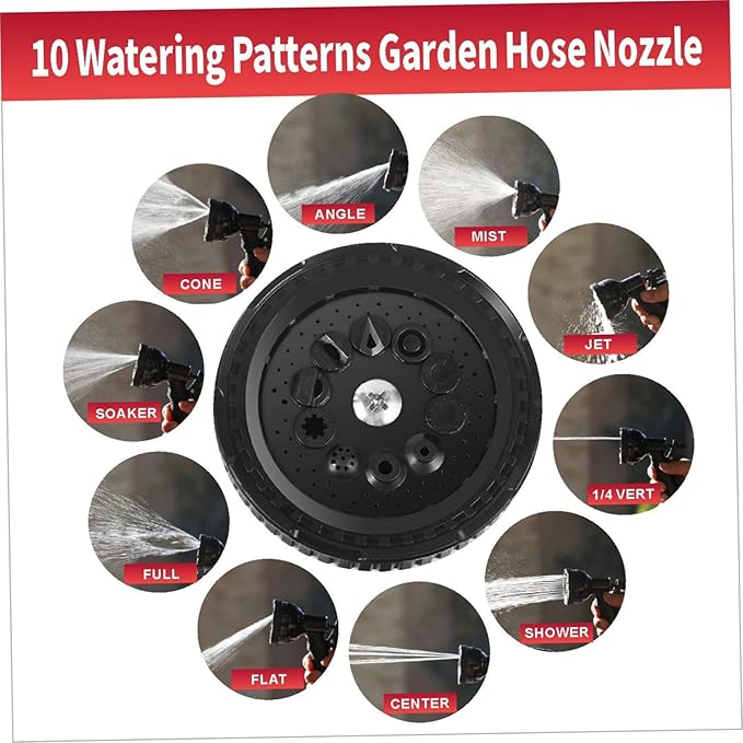 Portable Shower Portable Camping Shower 5L with 10 Modes Sprayer Head and 9.84ft Hose for Garden Picnic Hiking Beach Car Cleaning