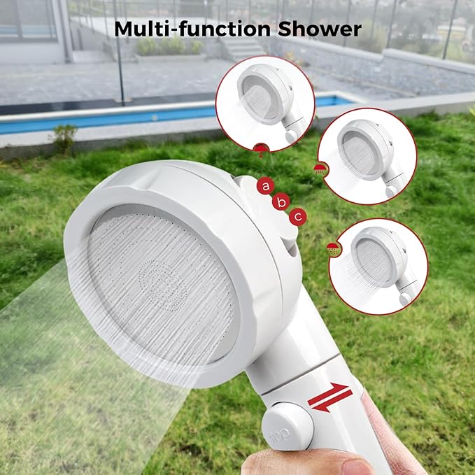 CAMPLUX Portable Propane Water Heater - 2.64GPM 3.3GPM Pump &amp Pipe Strainer 68000 BTU for Camping &amp Off-Grid Cabins