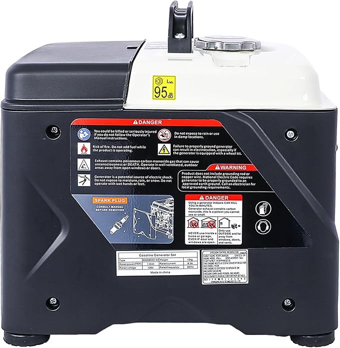 Portable Inverter Generator 1200W Ultra-Quiet Gas Engine Epa Compliant Eco-Mode Feature Ultra Lightweight For Backup Home Use &amp Camping