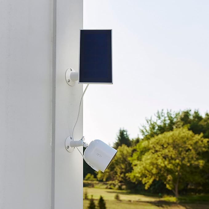 Arlo Solar Panel Charger (2021 Released) - Certified Accessory - Works with Arlo Pro 5S 2K Pro 4 Pro 3 Floodlight Ultra 2 and Ultra Cameras Weather Resistant Easy Install White