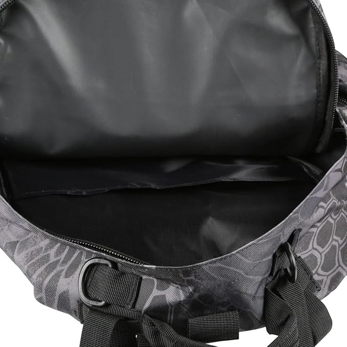GPCT [4-in-1 [Water-Resistant] Outdoor Sport Military Tactical Travel Casual Backpack/Rucksack/Knapsack Bag for Camping Hiking Trekking Mountain Climbing Hunting- (Black Grain)
